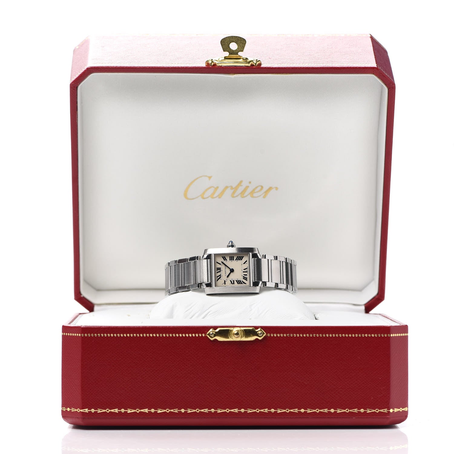 Cartier Stainless Steel 20mm Tank Francaise Quartz Watch 6 of 6