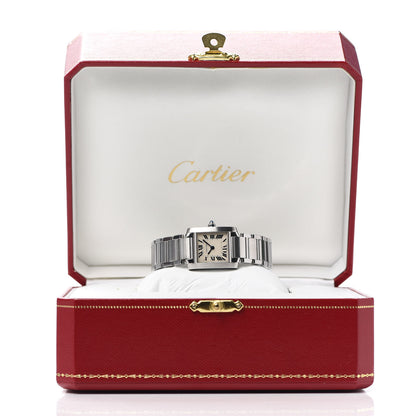 Cartier Stainless Steel 20mm Tank Francaise Quartz Watch 6 of 6