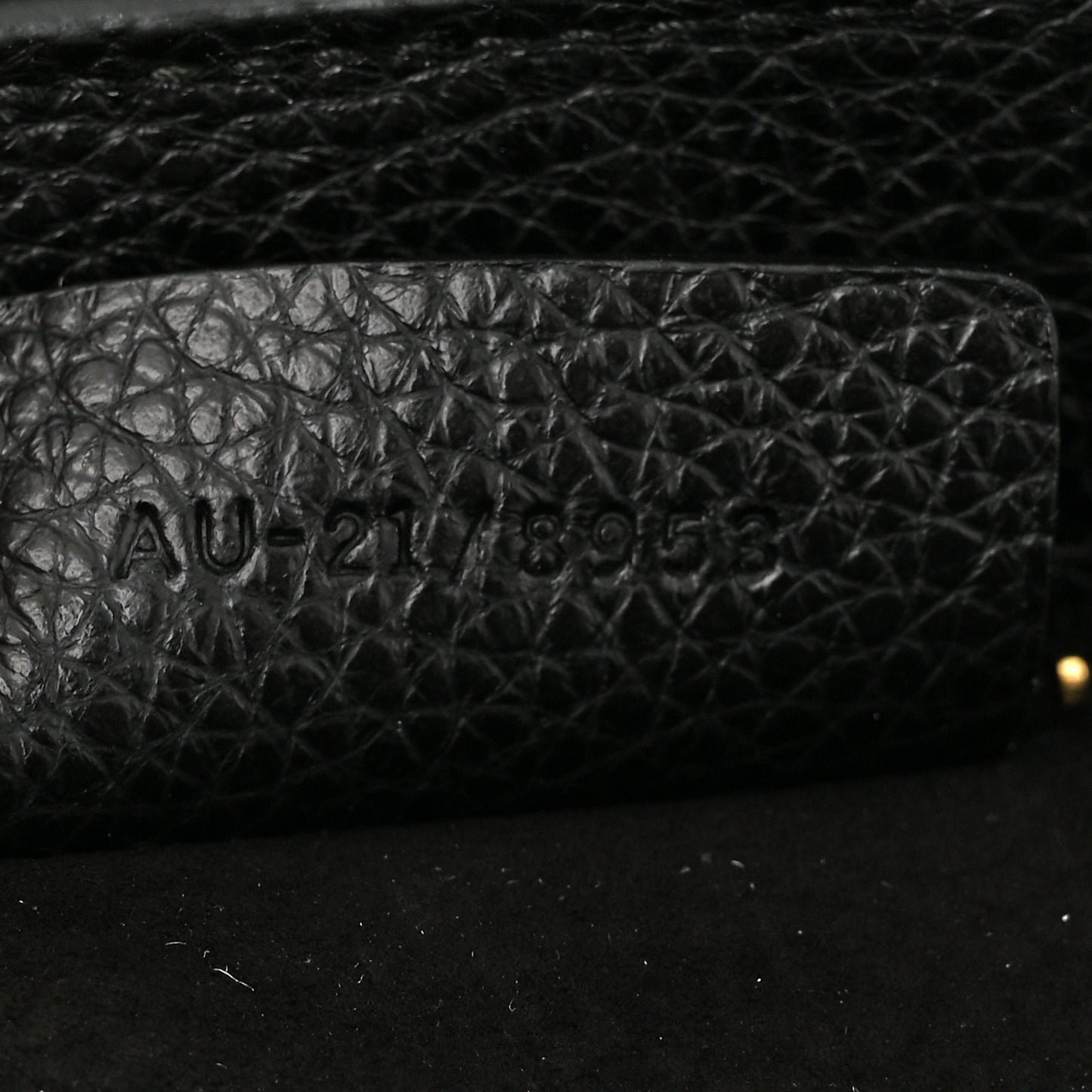 Hammered Calfskin Small Firenze East West Tote Bag Black