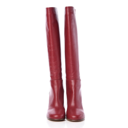 Valentino Garavani Vitello Lovestud Knee High 85mm Boots 36 Rosso Valentino 2 of 8