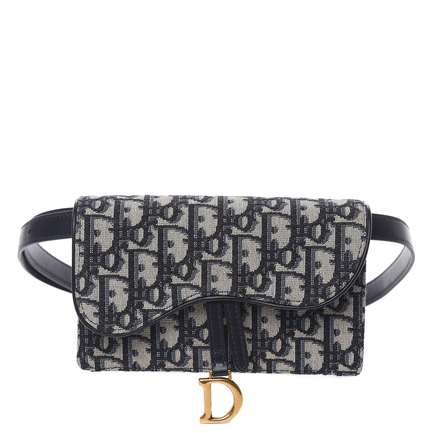 Oblique Saddle Belt Bag Blue