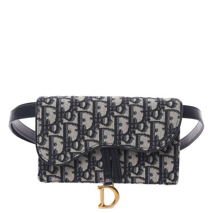 Christian Dior Oblique Saddle Belt Bag Blue 1 of 9