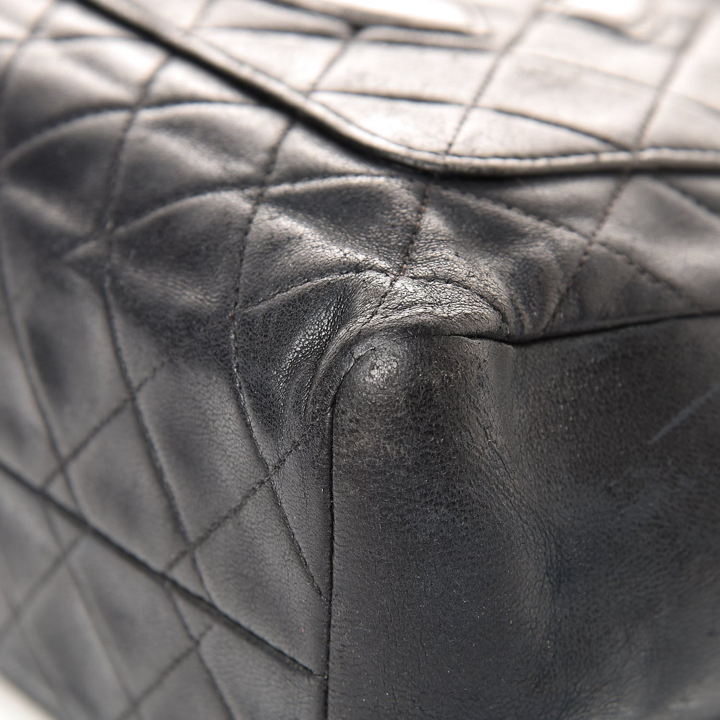 Lambskin Quilted CC Tote Black