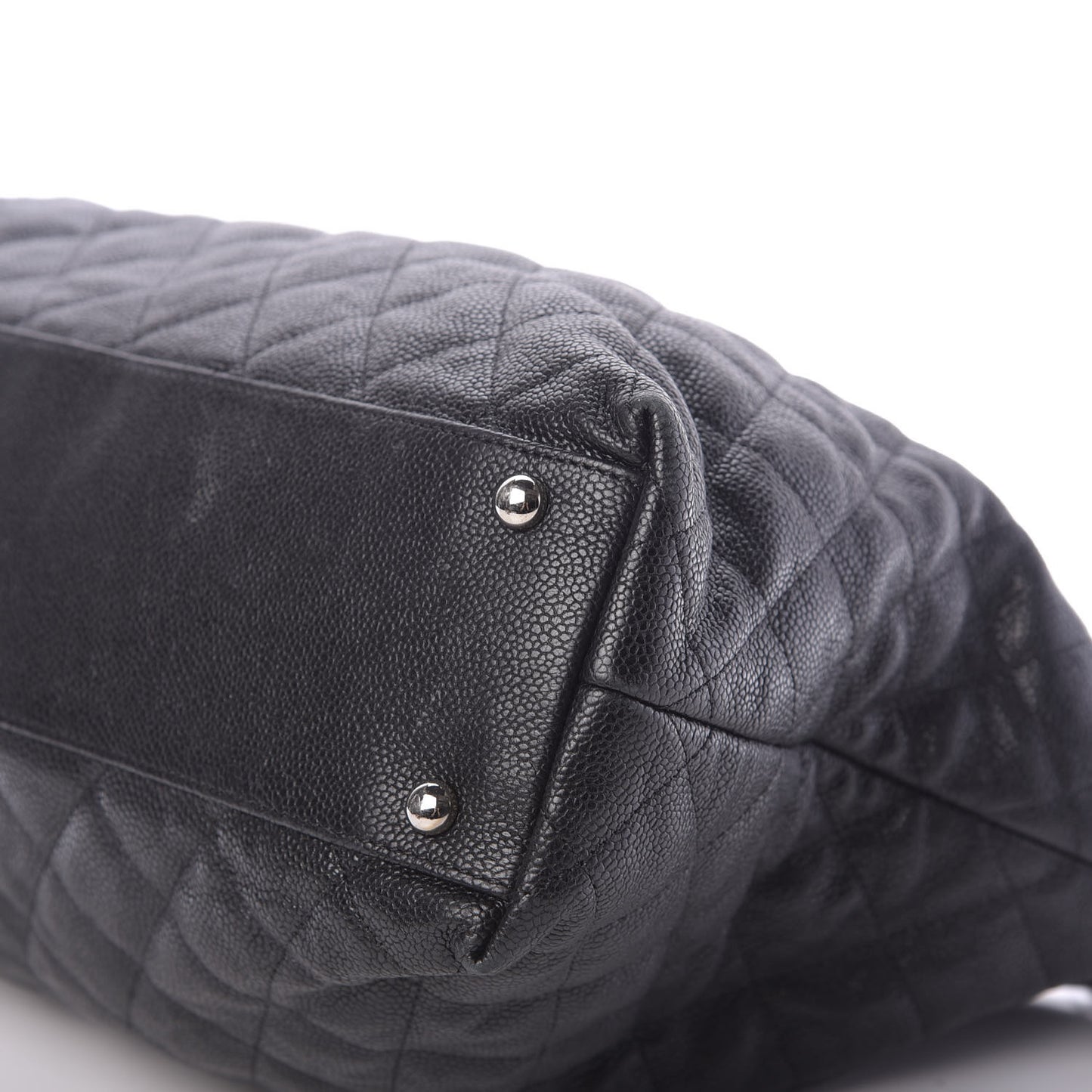 Caviar Quilted French Riviera Hobo Black
