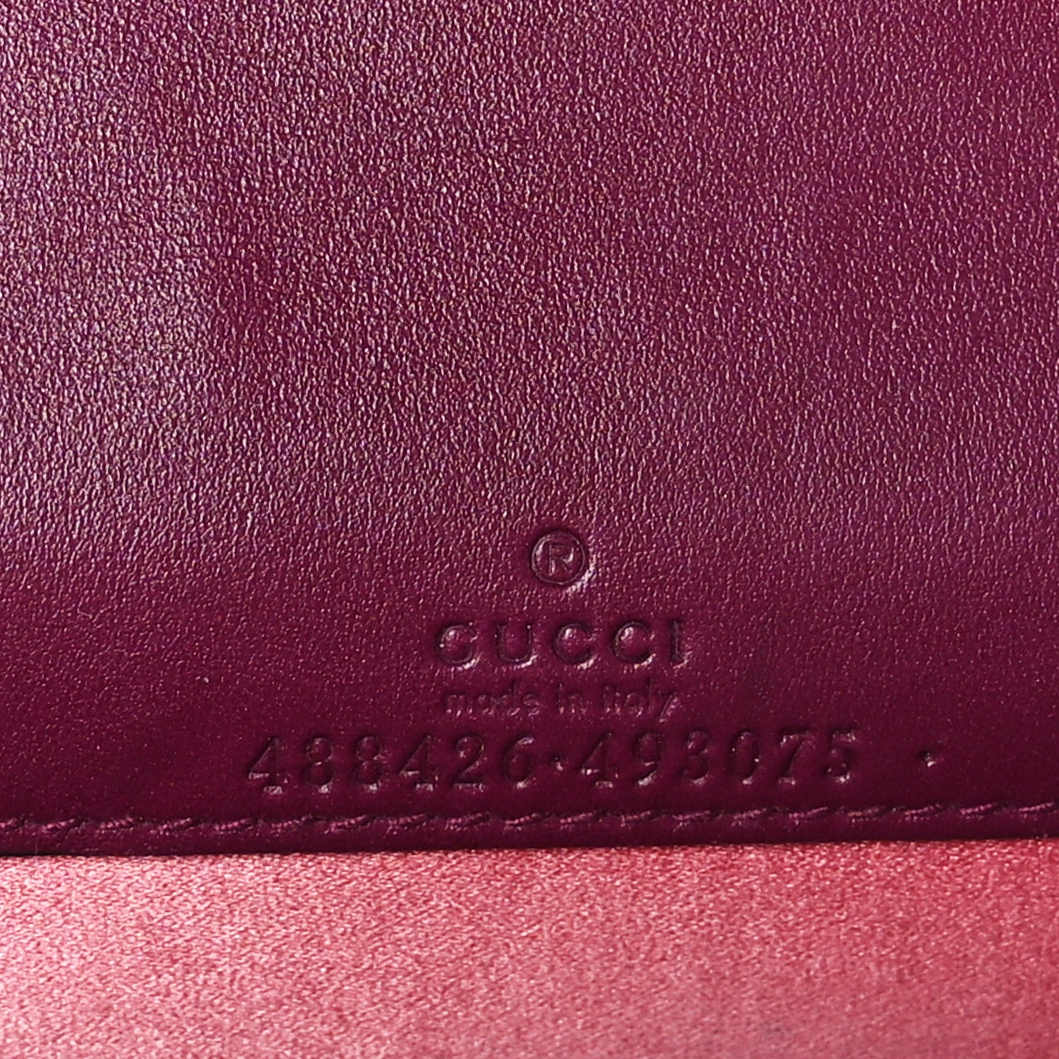 Gucci Velvet Matelasse GG Marmont Mini Bag Fuchsia Violet Cyclamen 6 of 8