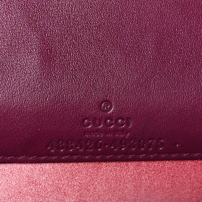 Gucci Velvet Matelasse GG Marmont Mini Bag Fuchsia Violet Cyclamen 6 of 8