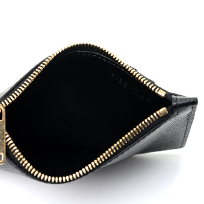 Celine Grained Calfskin Unlock Your Fantasies Zipped Card Holder Black 4 of 4