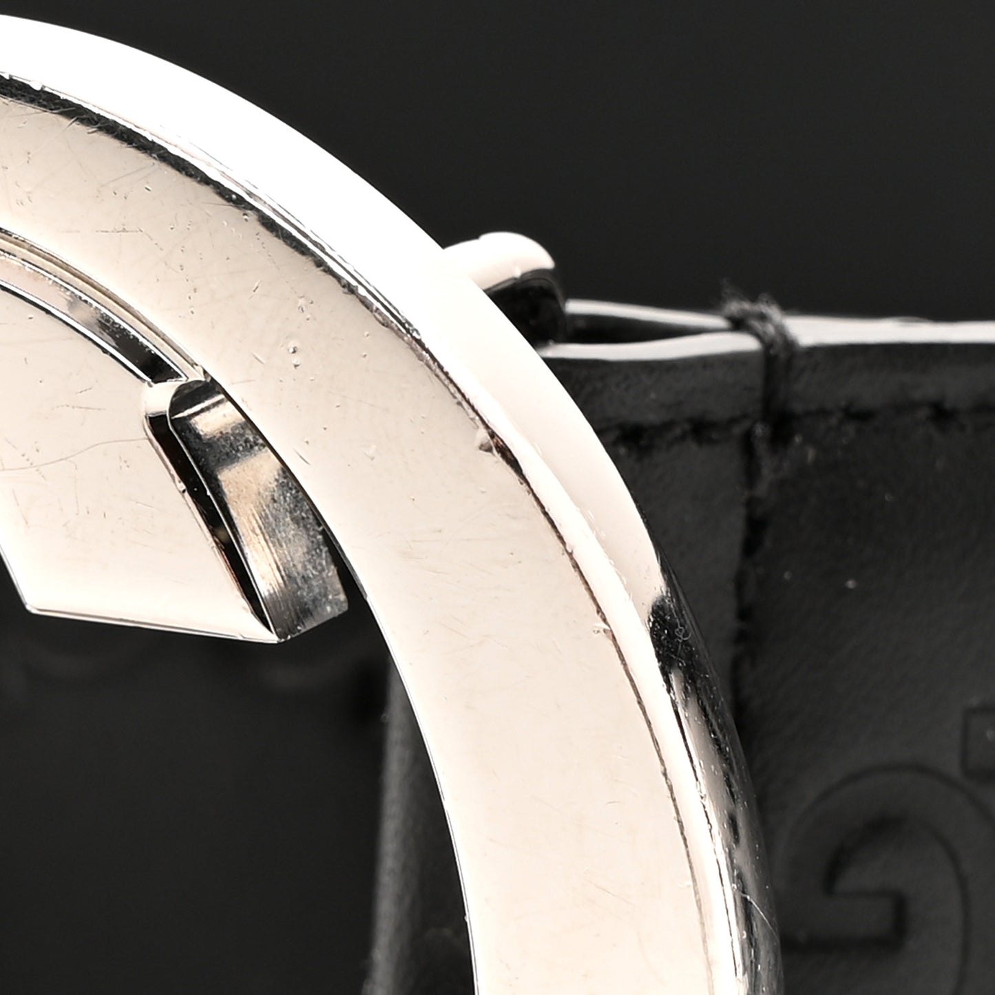 Guccissima Signature Interlocking G 40mm Belt 85 34 Black