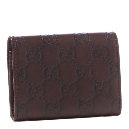 Gucci Guccissima Card Case Brown 2 of 7