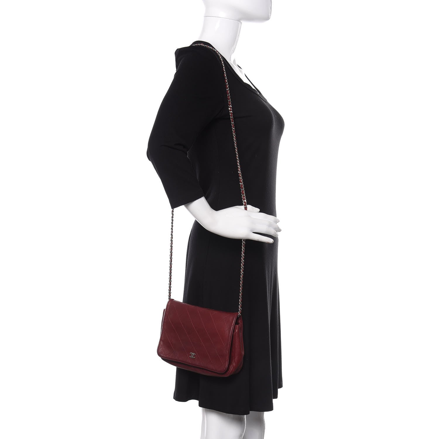 Chanel Lambskin Quilted Single Flap Red 2 of 13