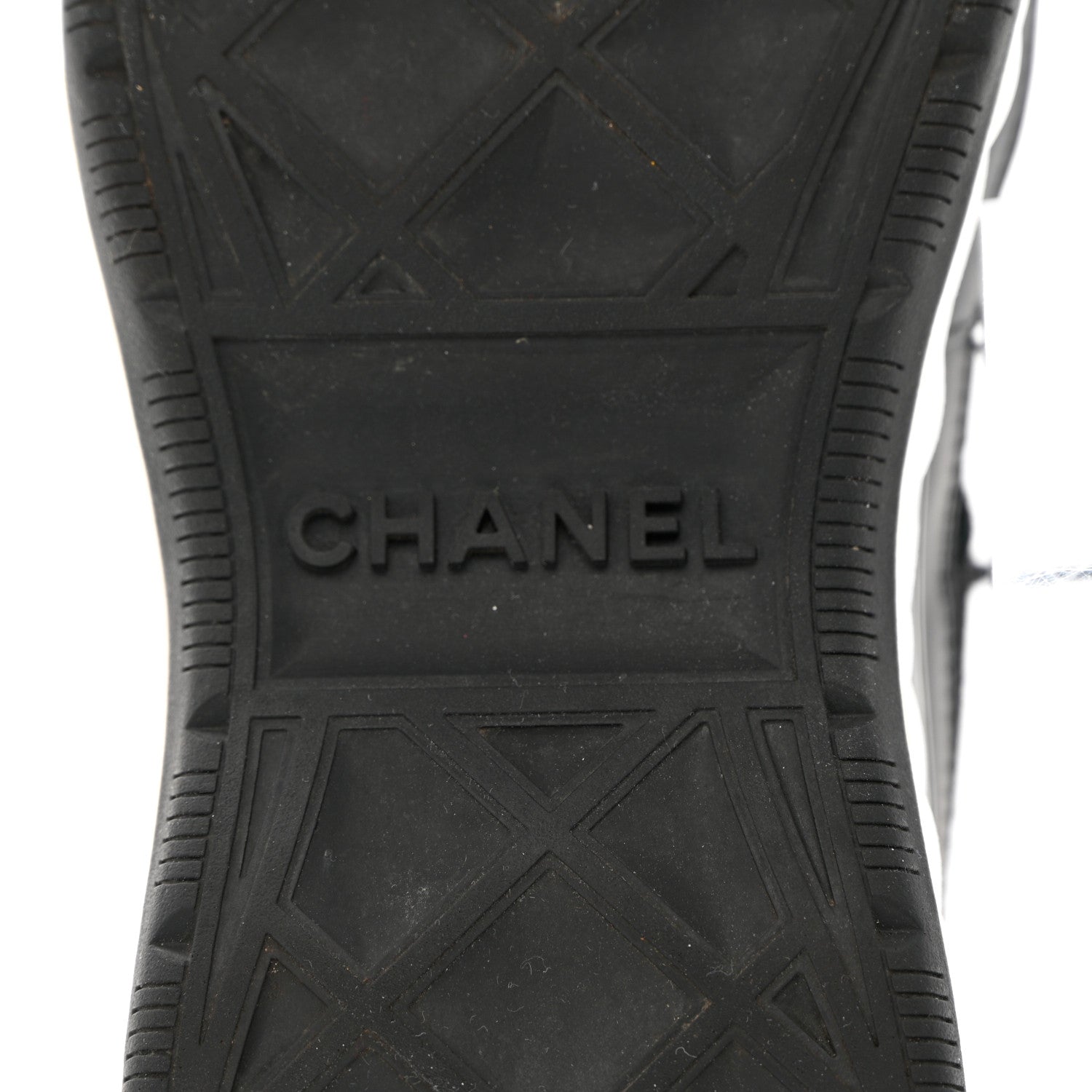 Chanel Fabric Calfskin Suede CC Sneakers 37.5 Black 8 of 16