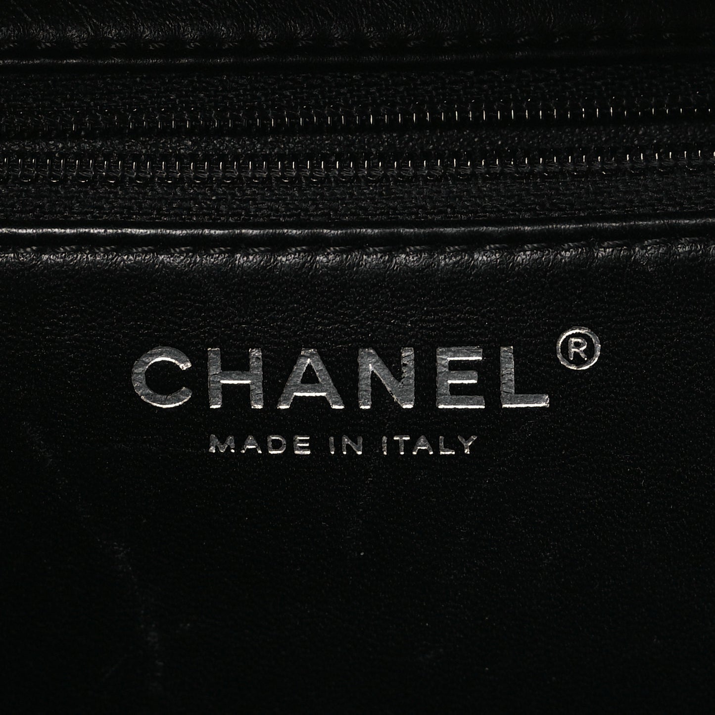 Calfskin Small Trendy CC Bowling Bag Black