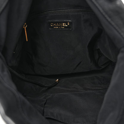 Chanel Calfskin Quilted Large Chain Me Hobo Black 6 of 11