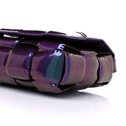 Bottega Veneta Glossy Nail Polish Nappa Maxi Intreccio Padded Cassette Crossbody Bag Holographic 8 of 8