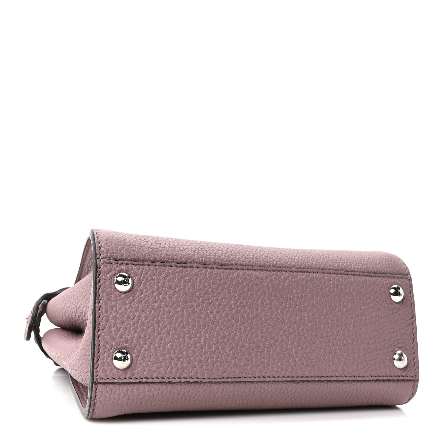 Cuoio Romano Selleria Macro Stitchings Mini Peekaboo Iconic Satchel Rose Camelia