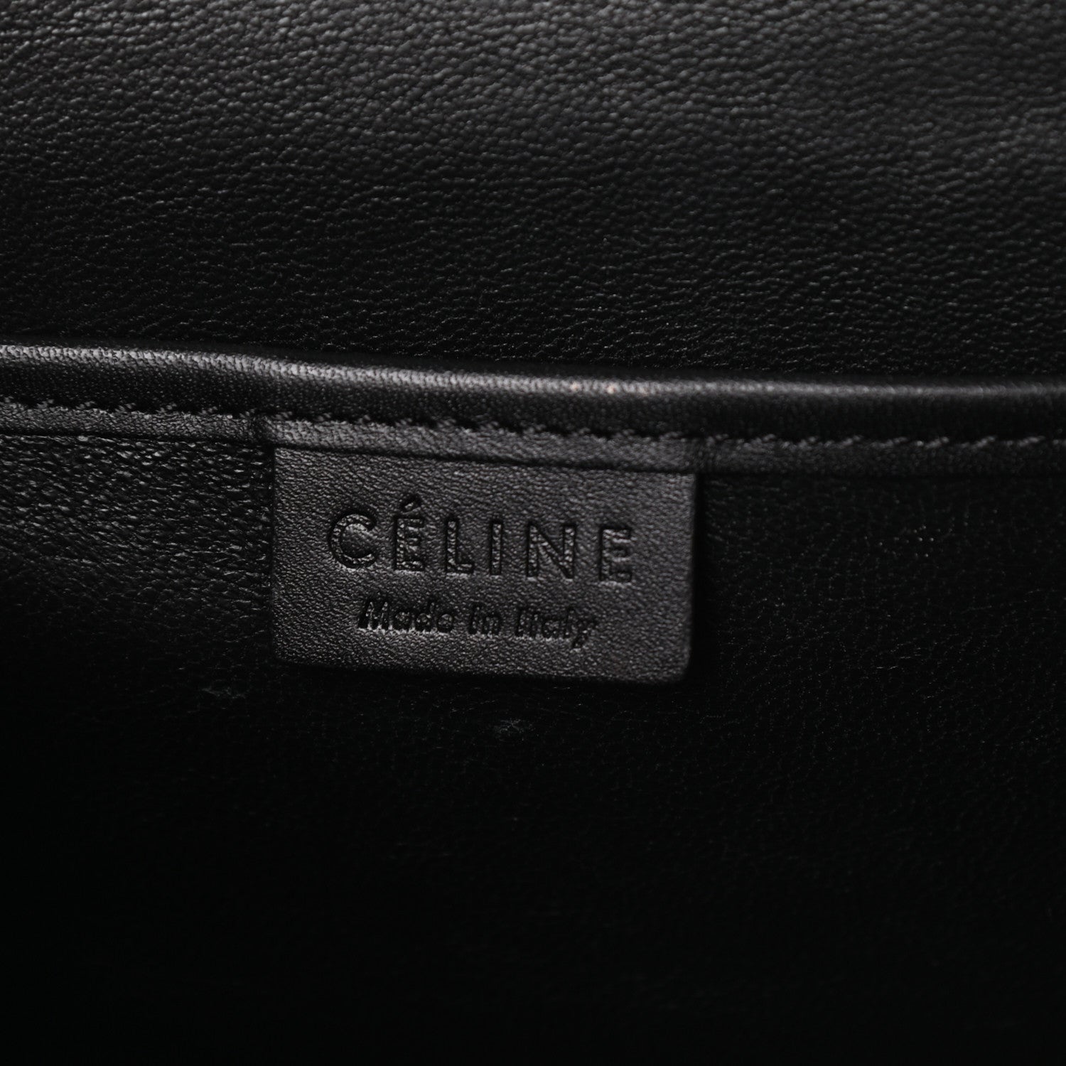 Celine Drummed Calfskin Nubuck Nano Tri-Color Luggage Burgundy 6 of 9