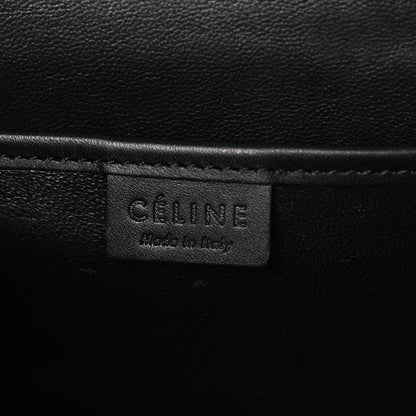 Celine Drummed Calfskin Nubuck Nano Tri-Color Luggage Burgundy 6 of 9