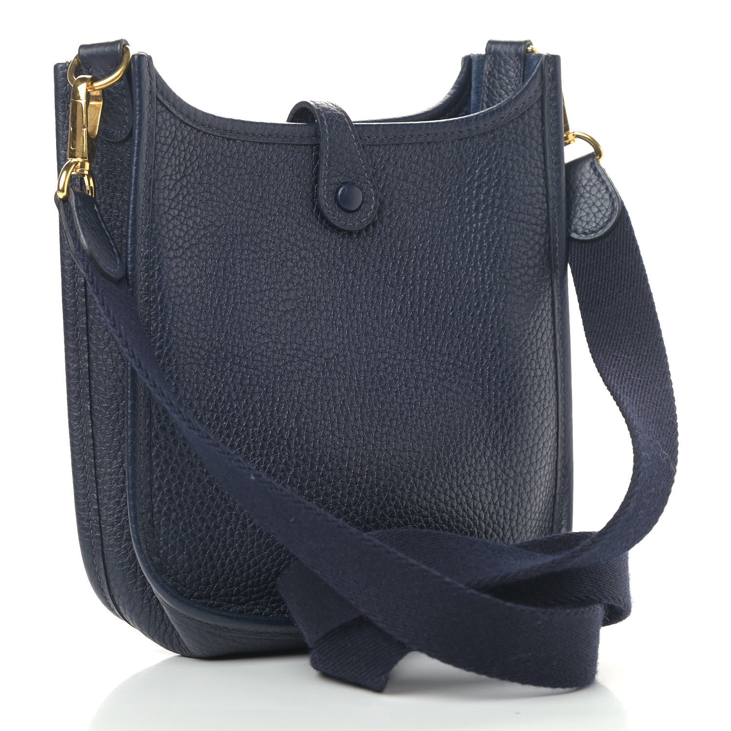Hermes Taurillon Clemence Evelyne TPM Bleu Nuit 3 of 9