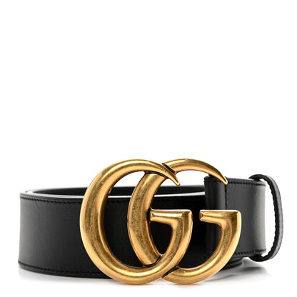Gucci Calfskin Double G 40mm Belt 70 28 Black 1 of 5
