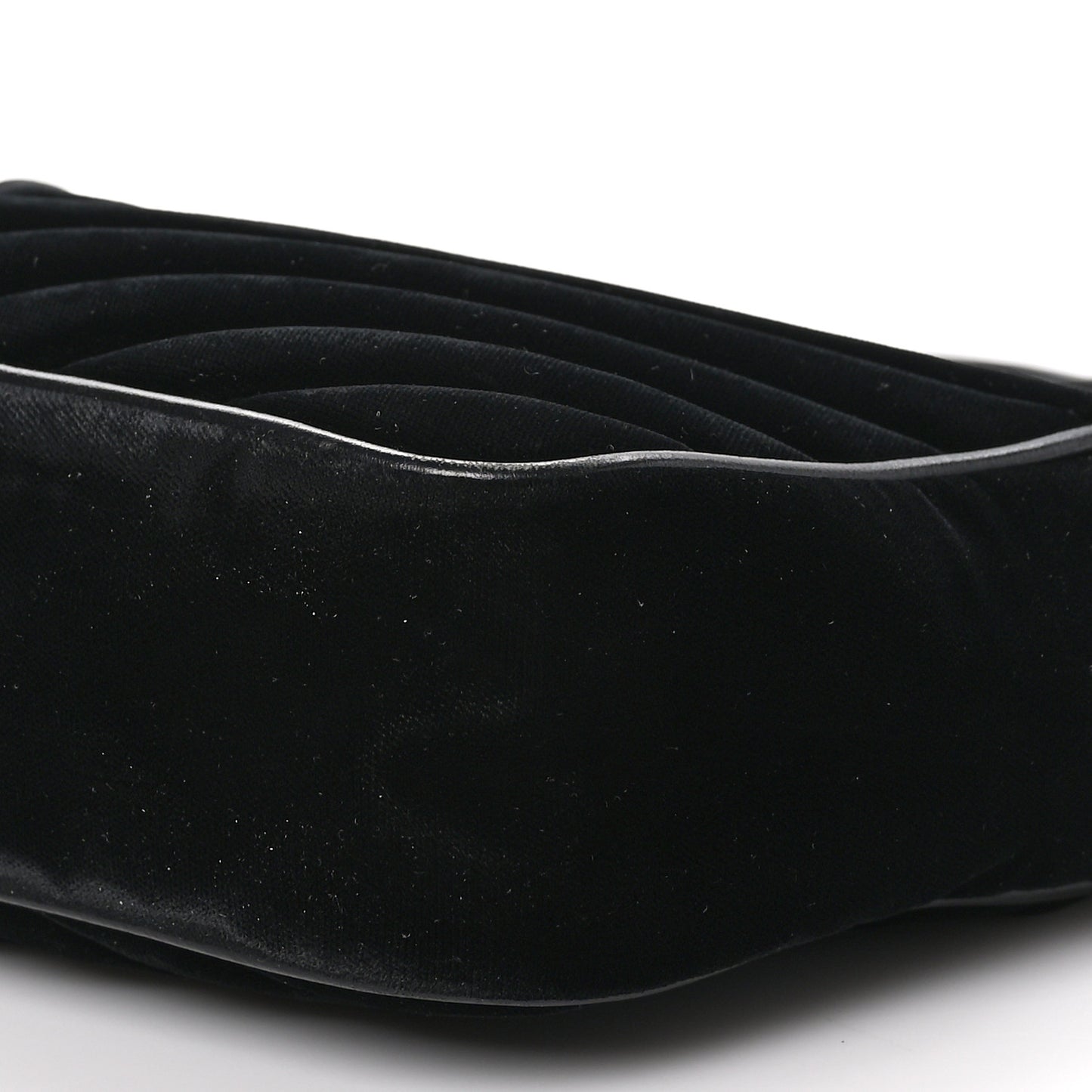 Velvet Matelasse Monogram Lou Camera Bag Black