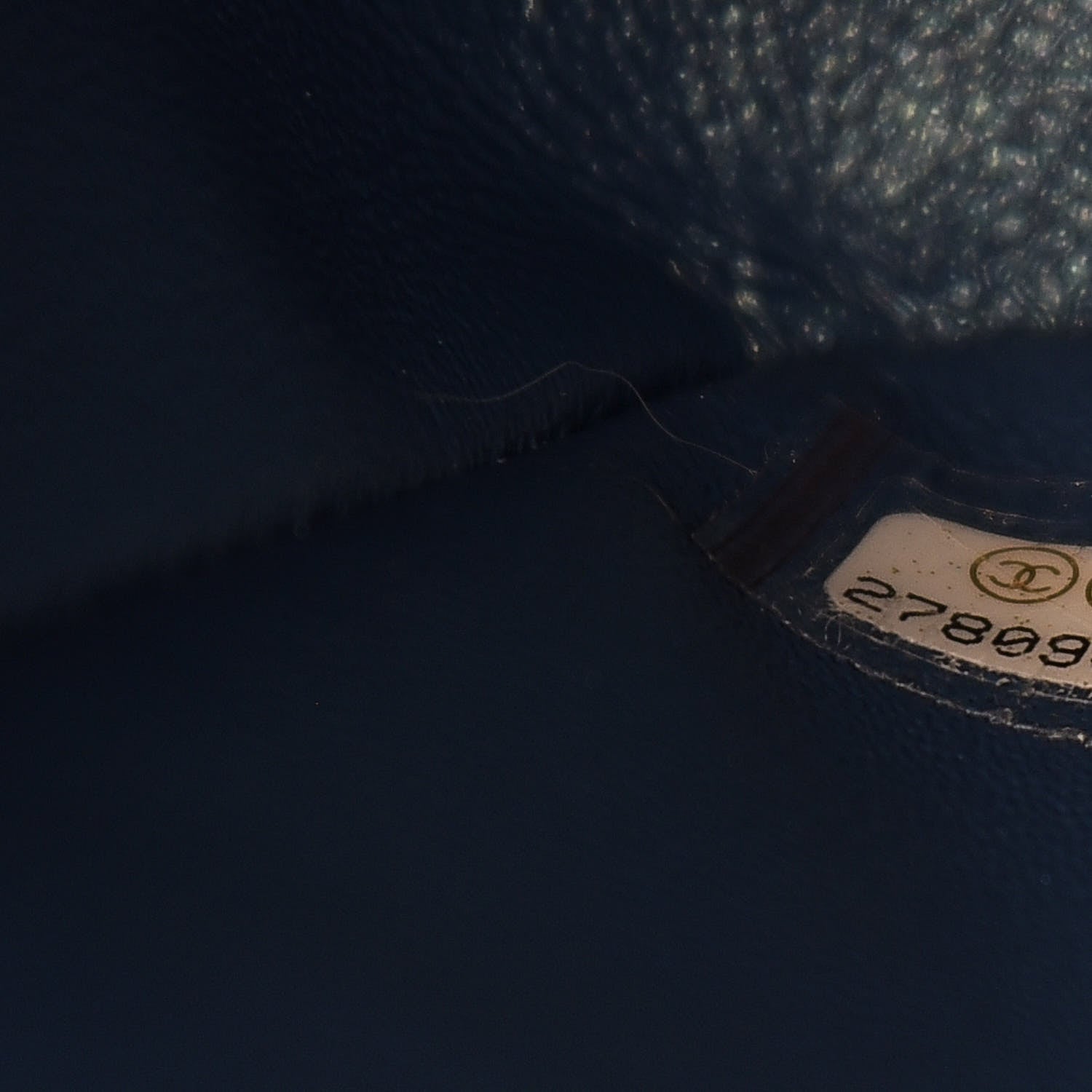 Chanel Iridescent Caviar Quilted Jumbo Double Flap Dark Blue 9 of 9