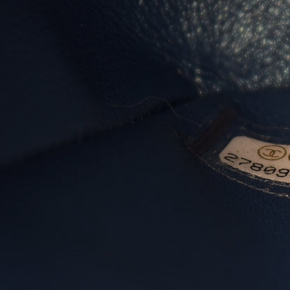 Chanel Iridescent Caviar Quilted Jumbo Double Flap Dark Blue 9 of 9