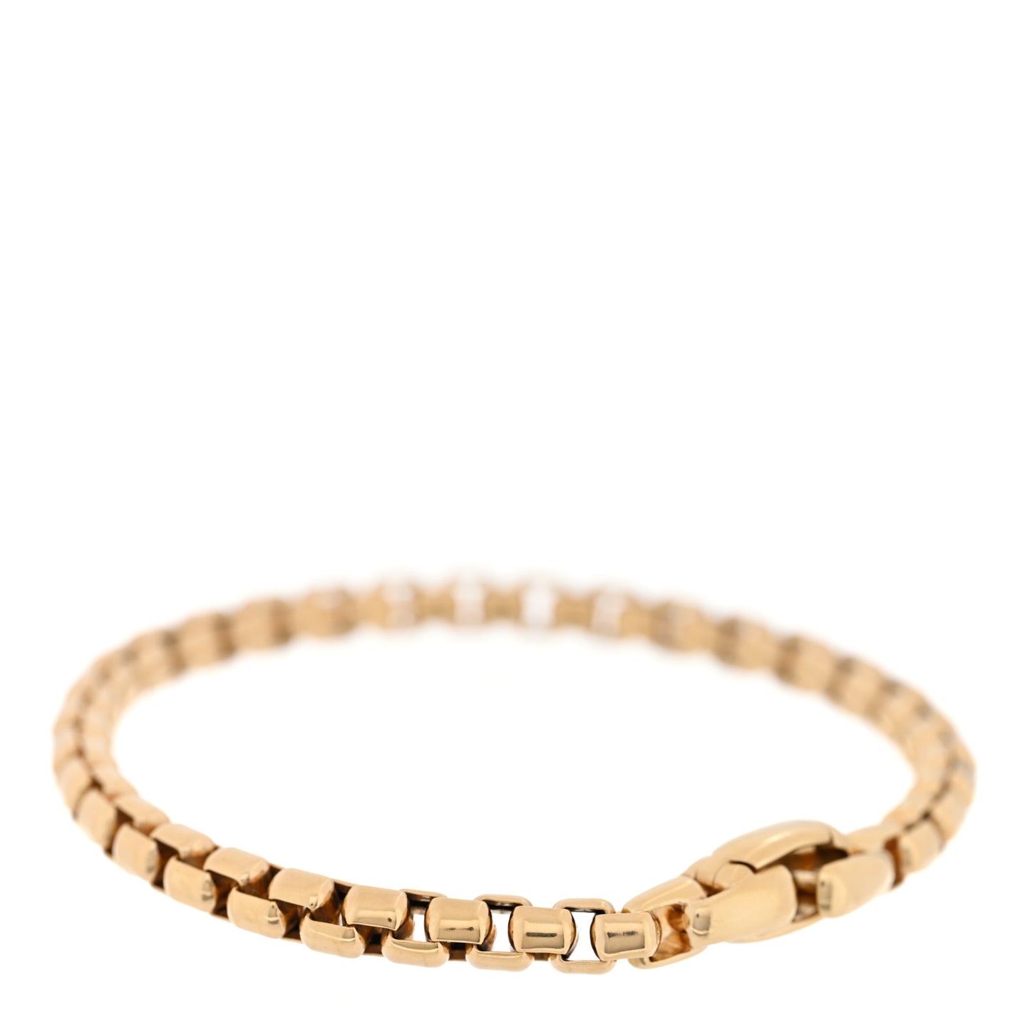 18K Yellow Gold 5.2mm DY Bel Air Box Chain Bracelet