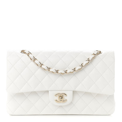Chanel Caviar Quilted Medium Double Flap White 1 of 11
