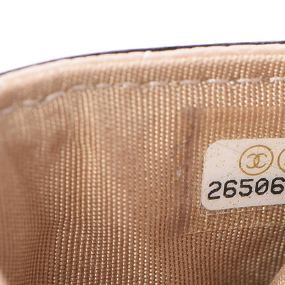 Chanel Caviar Quilted Filigree Card Holder Beige Black 8 of 9