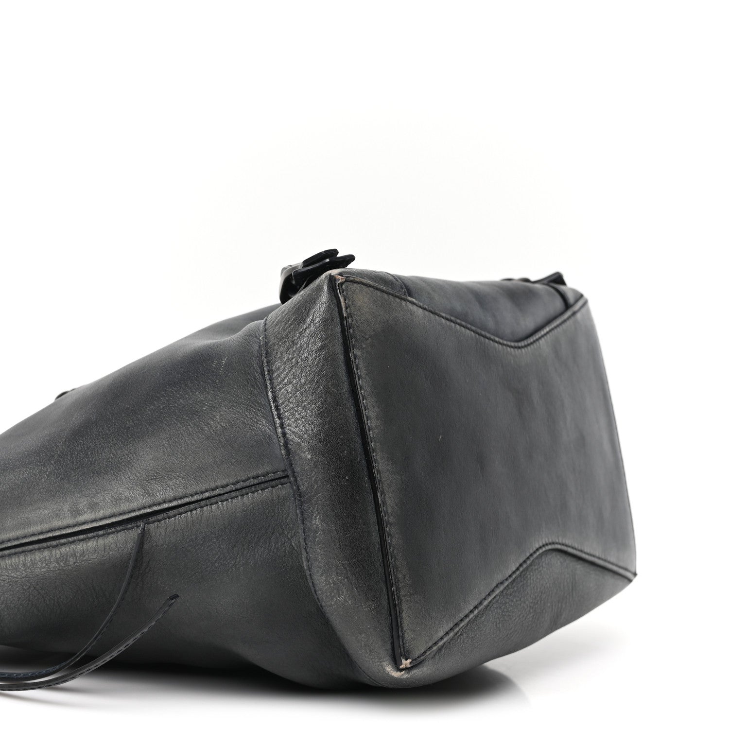 Balenciaga Used Calfskin Silver Hardware Small Neo Classic City Navy 9 of 10