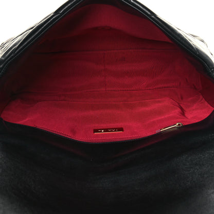 Chanel Goatskin Quilted Maxi Chanel 19 Flap Black 5 of 15