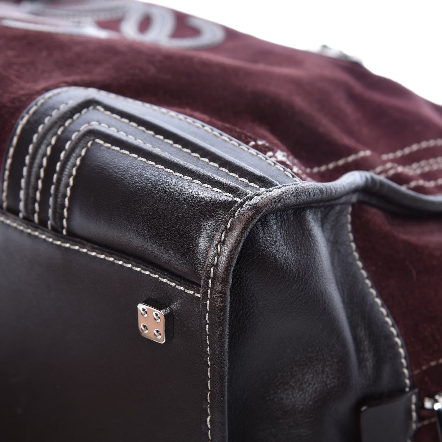 Loewe Suede Amazona 36 Burgundy 9 of 21