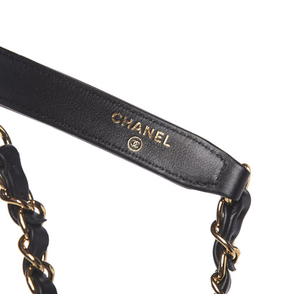 Chanel Lambskin Chain Net and Basketball Black Dark Gold 7 of 8