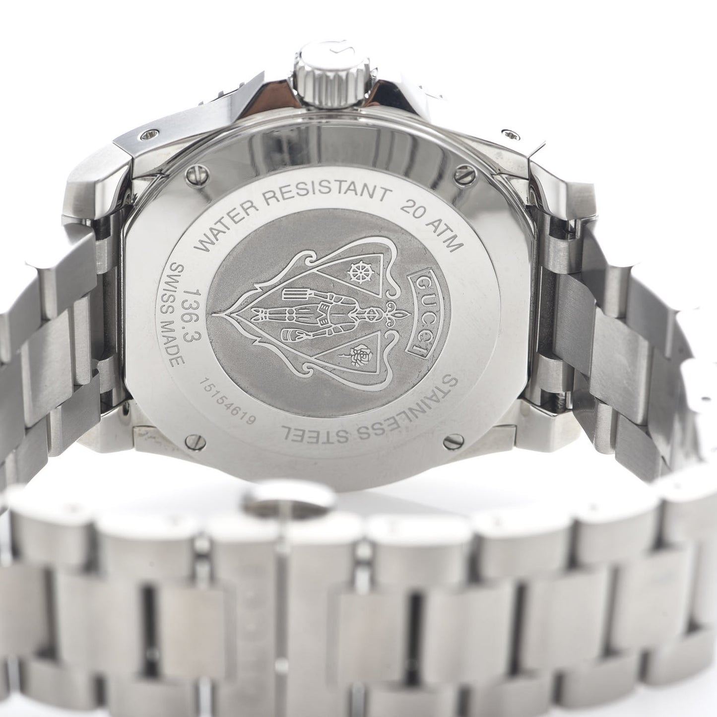 Stainless Steel 40mm Dive Quartz Watch White