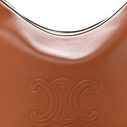 Celine Supple Calfskin Medium Triomphe Heloise Shoulder Bag Tan 6 of 10