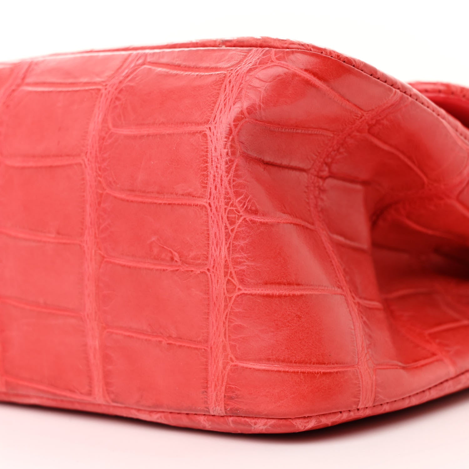 Chanel Alligator Jumbo Double Flap Red 10 of 14