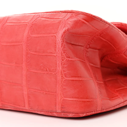Chanel Alligator Jumbo Double Flap Red 10 of 14