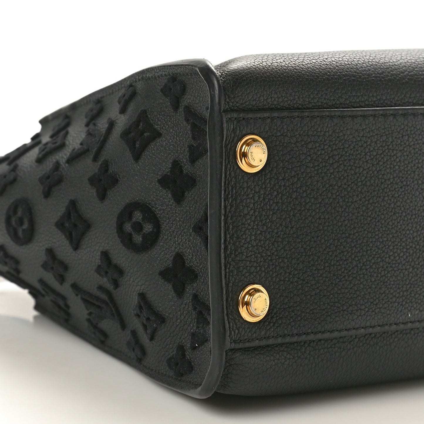 Calfskin Monogram Tufting On My Side Black