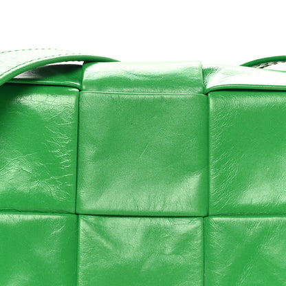 Bottega Veneta Paper Calfskin Maxi Intreccio Extra Mini Cassette Crossbody Bag Parakeet 6 of 8