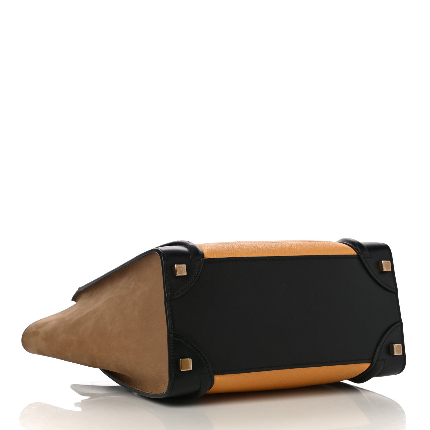 Celine Baby Grained Calfskin Nubuck Micro Tri-Color Luggage Corn 3 of 9