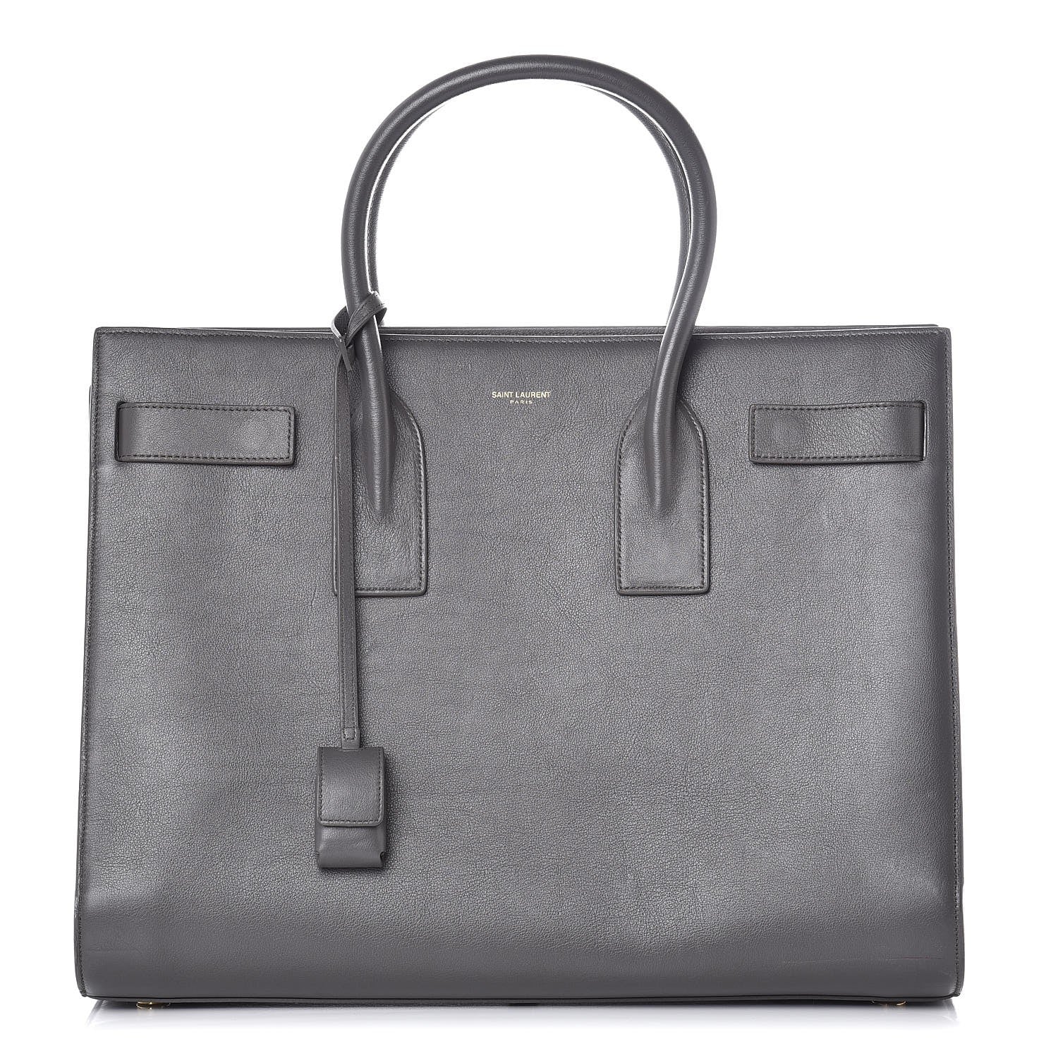 Saint Laurent Calfskin Large Sac De Jour Carryall Fog 1 of 7