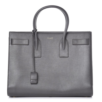 Saint Laurent Calfskin Large Sac De Jour Carryall Fog 1 of 7
