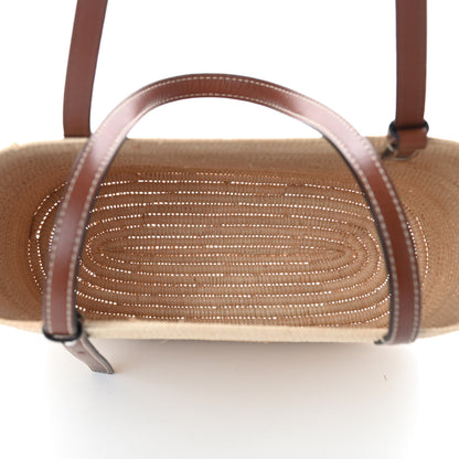 Loewe Raffia Square Basket Tote Bag Natural Tan 5 of 11