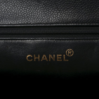 Chanel Caviar CC Tote Black Black 6 of 11