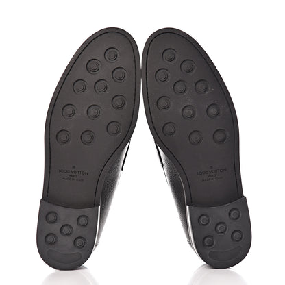 Louis Vuitton Calfskin Mens Montaigne Loafers 9.5 Black 5 of 8