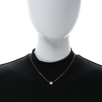 Van Cleef & Arpels 18K Rose Gold Diamond Fleurette Pendant Necklace 3 of 4