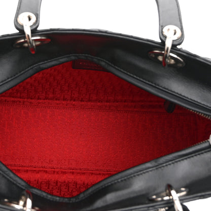 Christian Dior Lambskin Cannage Large Lady Dior Black 5 of 10