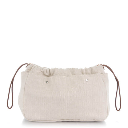 Hermes Canvas Barenia Fourbi 25 MM Pouch Naturel Fauve 1 of 7