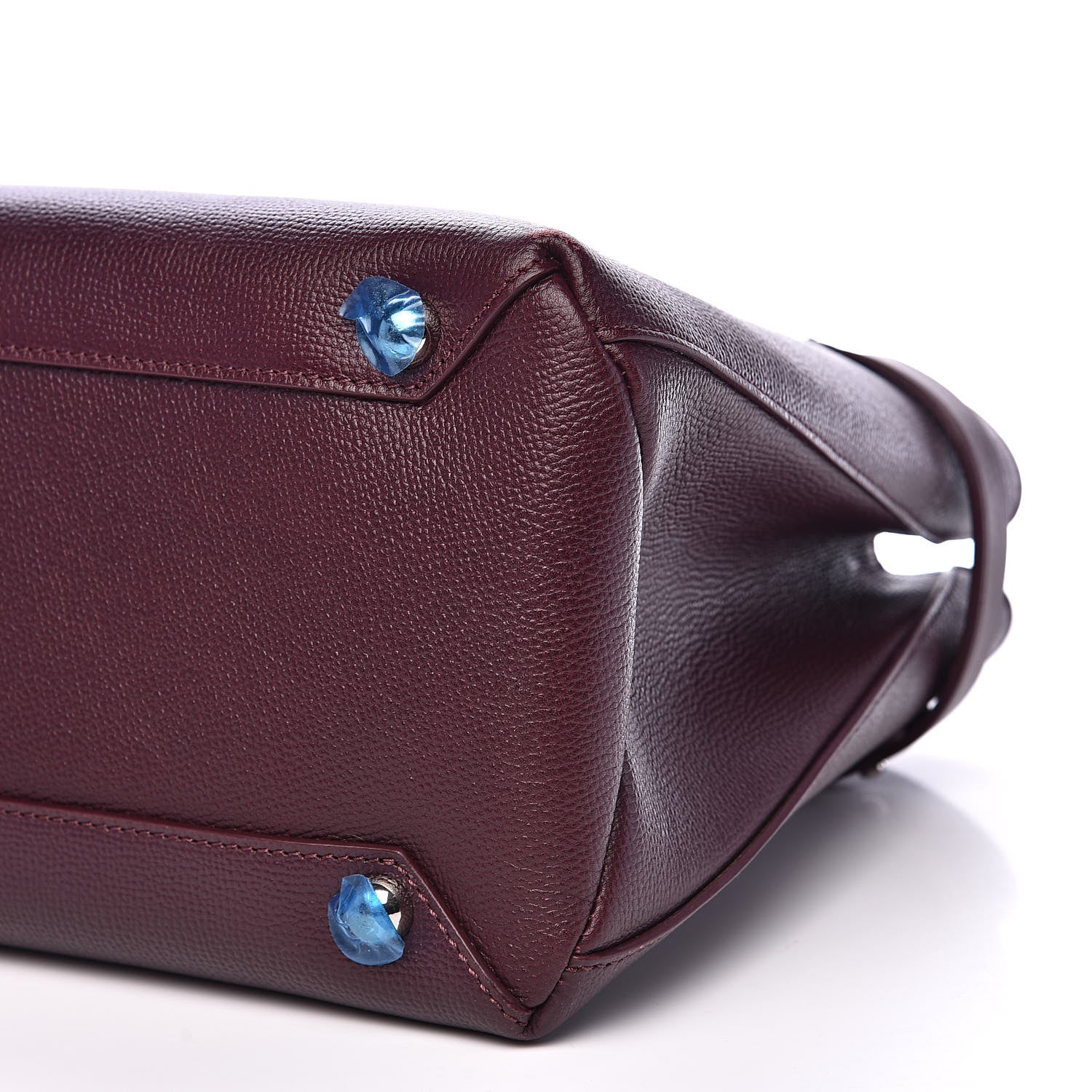 Burberry Derby Calfskin House Check Medium Banner Tote Burgundy 11 of 12