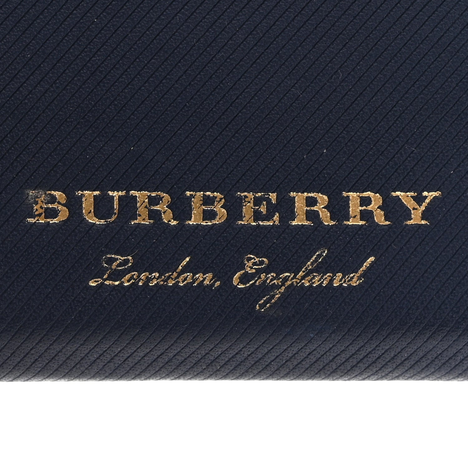 Burberry Soft Grain Calfskin Izzy Card Case Blue Carbon Camel 6 of 11